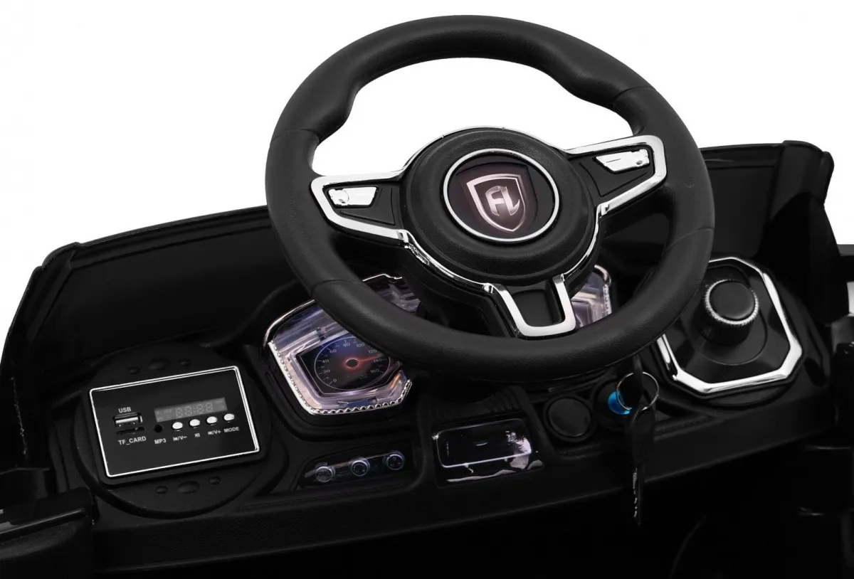 auto na akumulator rapid racer - crni - slika 7