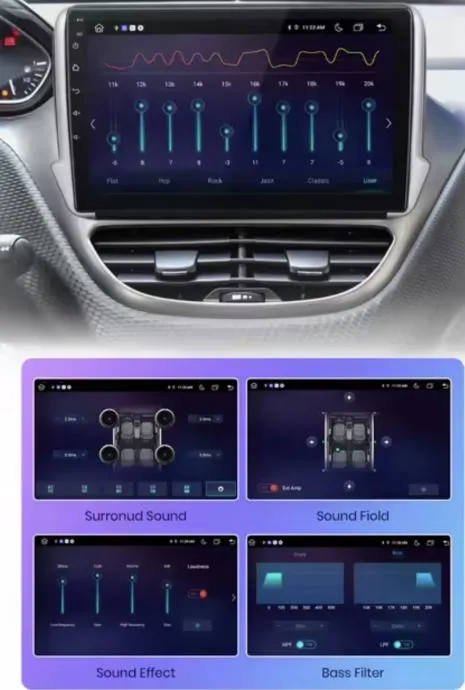 original multimedija za peugeot 208 2008 navigacija android radio 2din - slika 17