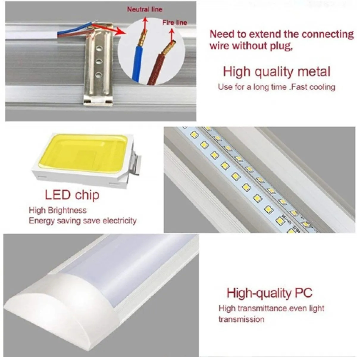 (120cm) led lampa 36w aluminijski profil - slika 7