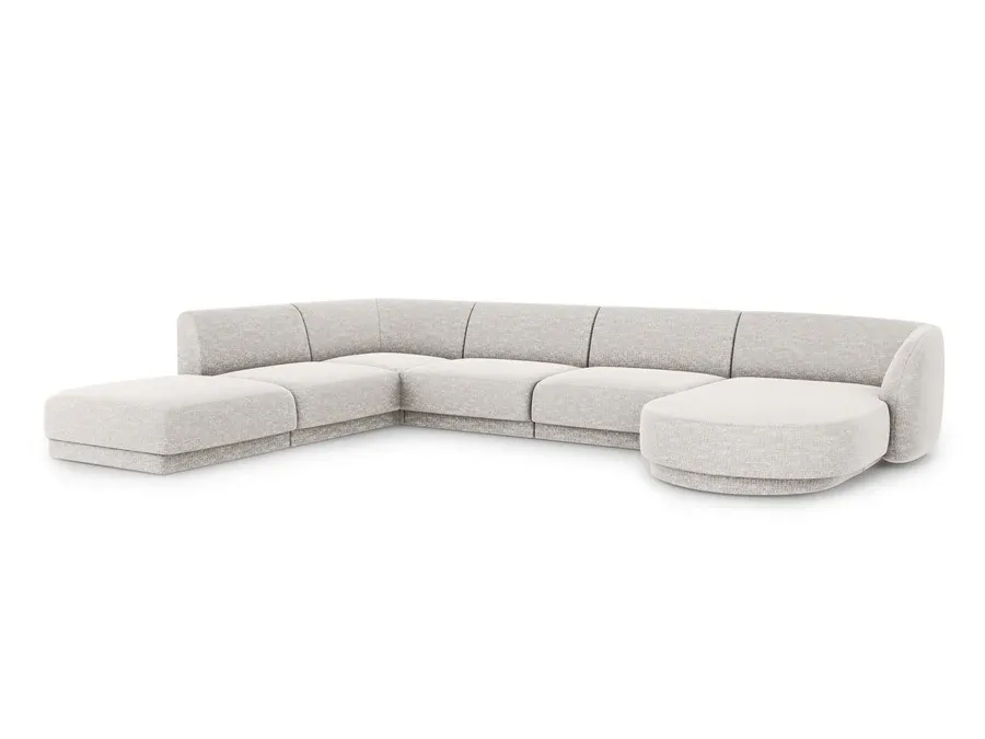 kutna garnitura miley 330x255cm, materijal: chenille - slika 2