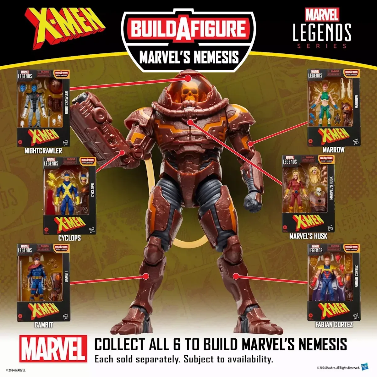 marvel legends series: x-men – marvel’s husk figura, 15cm - slika 11