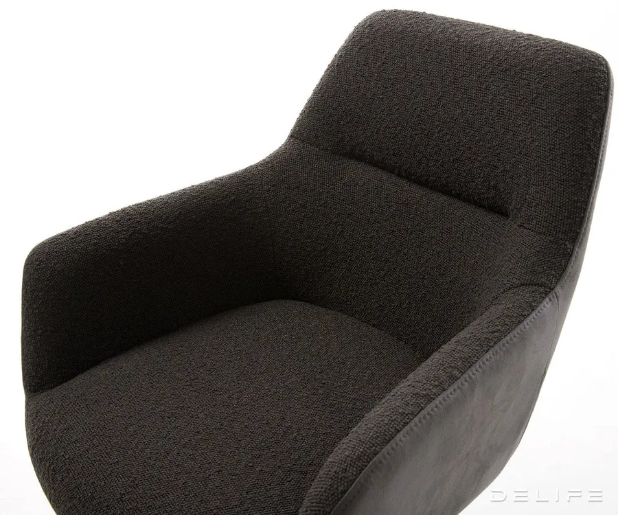 blagovaonska stolica pejo, materijal: mikrofibra/boucle - slika 4