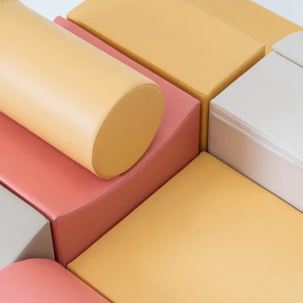 set od 8 pjenastih blokova soft play - pastelno ružičasti avanturist - slika 2