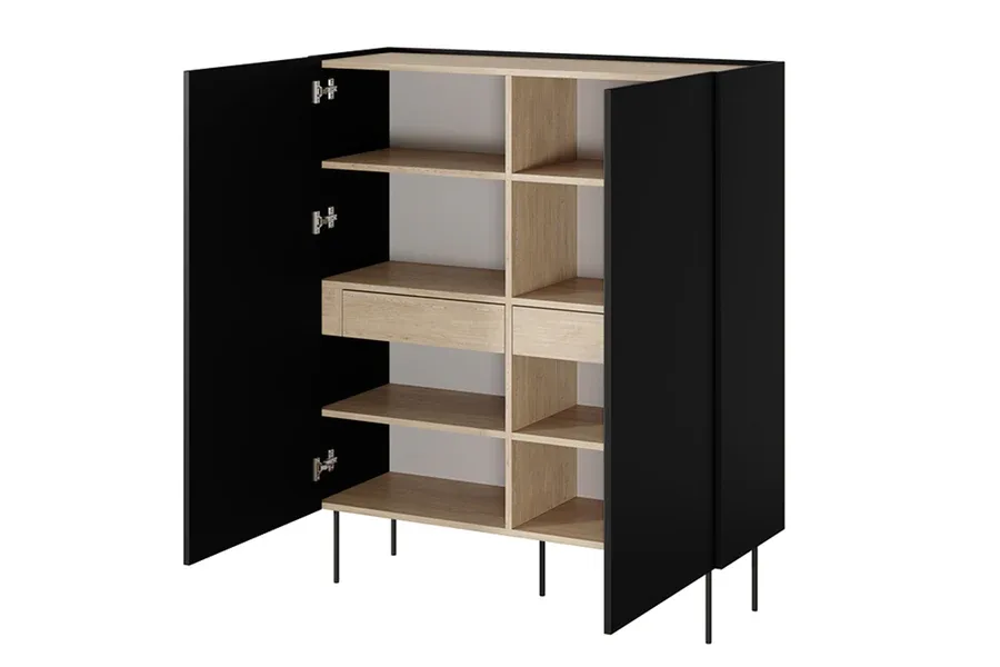komoda desin 120cm, 2 vrata i 2 ladice, materijal: mdf - slika 5