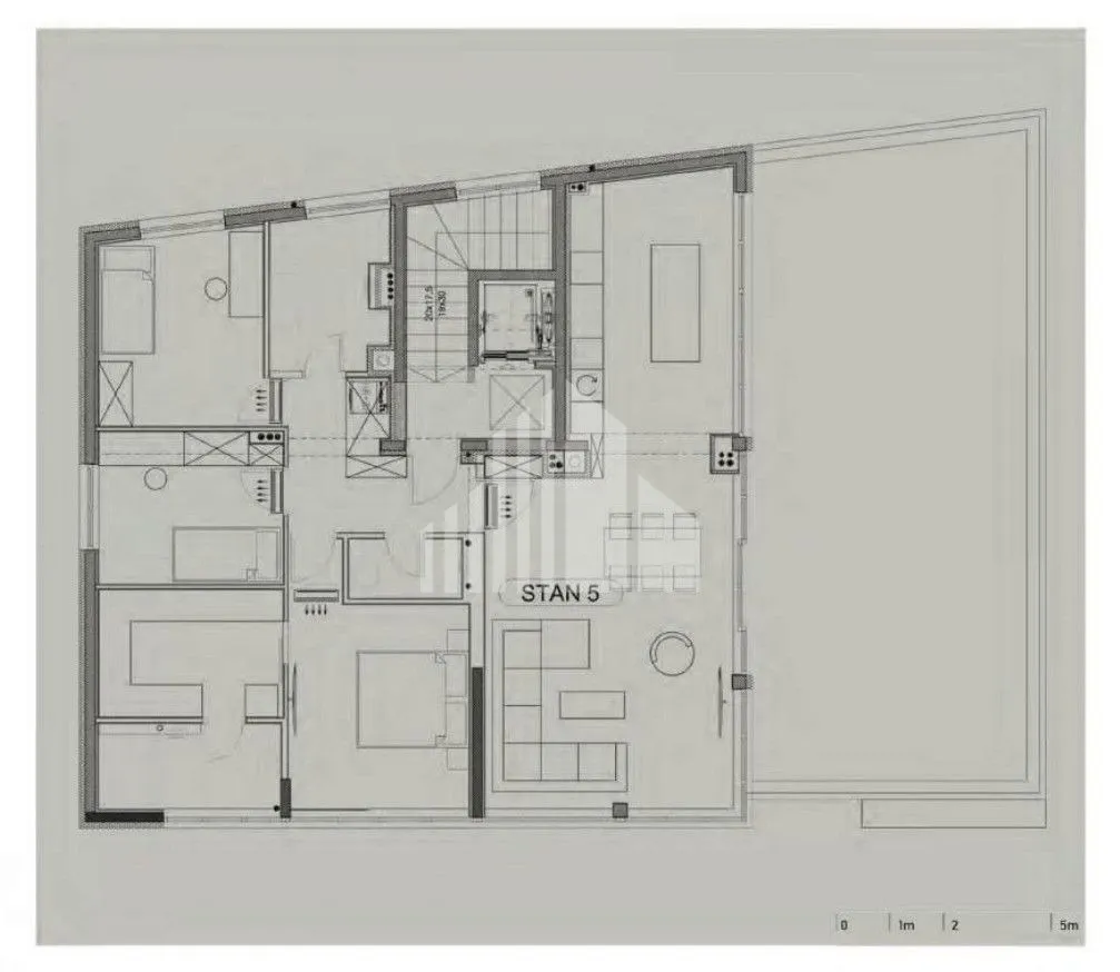 penthouse s panoramskim pogledom na grad - db+3ss, gpm - slika 9