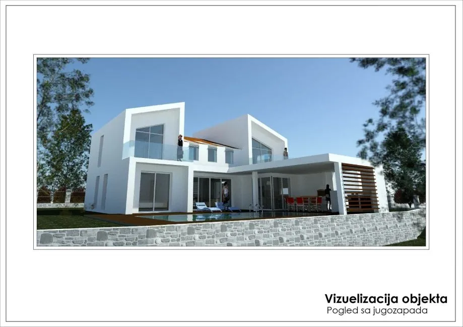 kaštelir-građevinsko zemljište pogled more sa idejnim projektom - slika 2