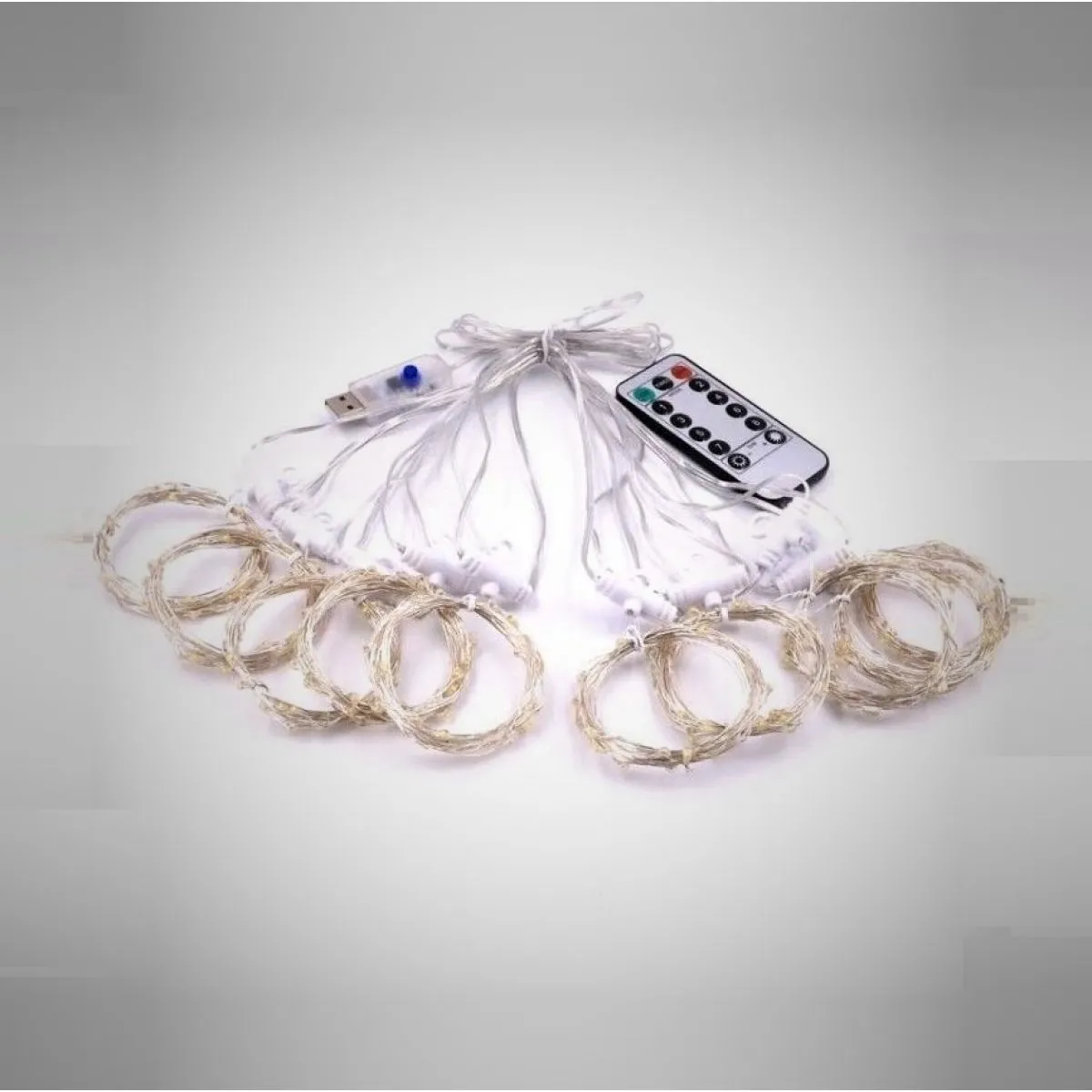 led zavjesa božićnih lampica - slika 3
