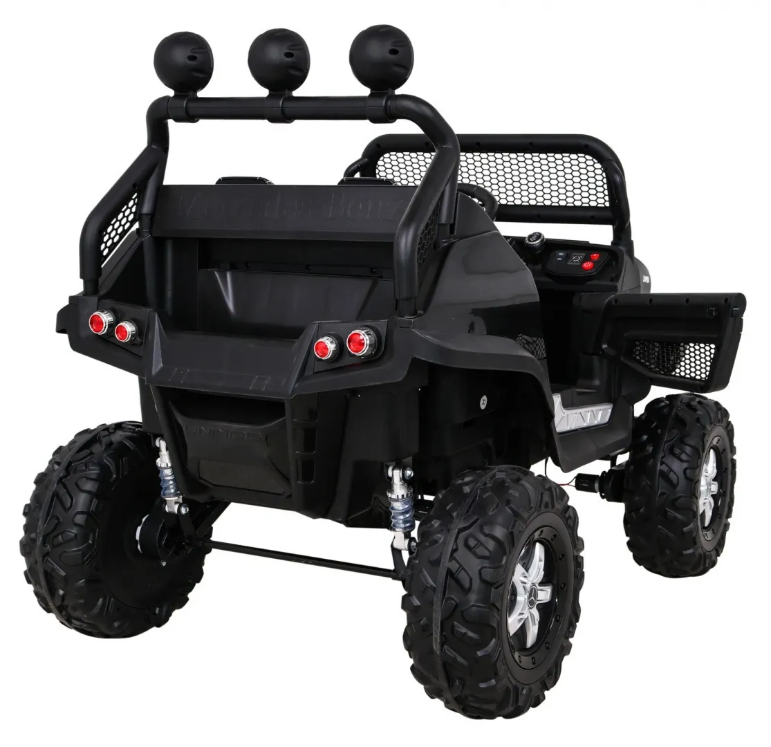 licencirani auto na akumultor mercedes benz unimog s- crni - slika 8
