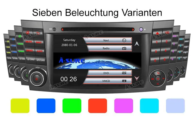 mercedes w211 w219 original radio multimedija + parking kamera - slika 2