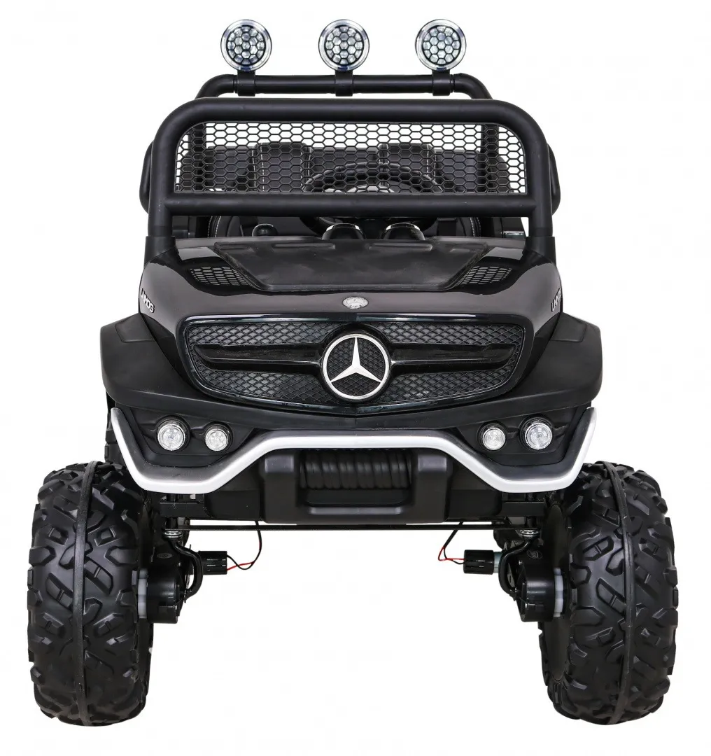 licencirani auto na akumultor mercedes benz unimog s- crni - slika 3