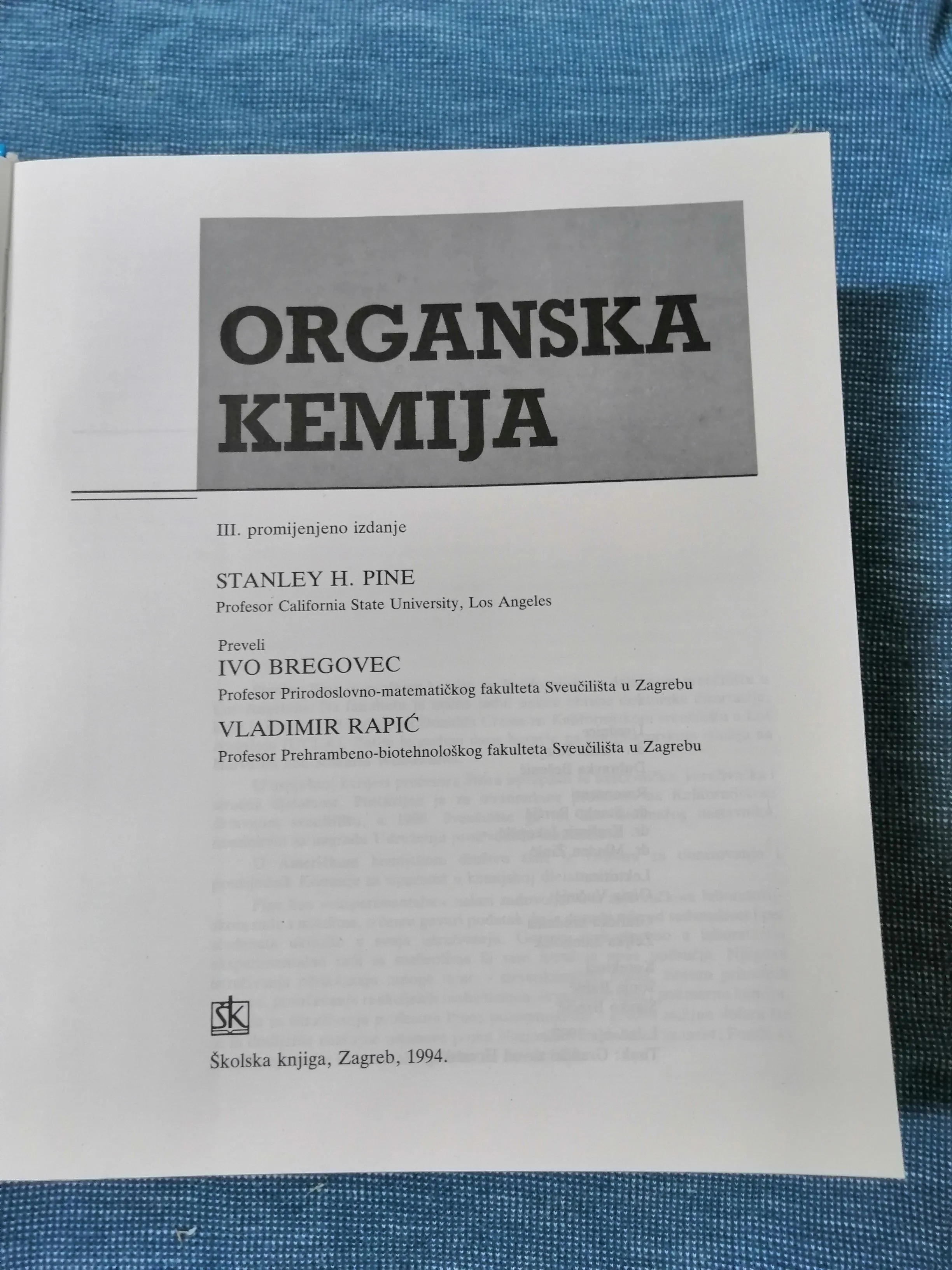 stanley h. pine – organska kemija - slika 2