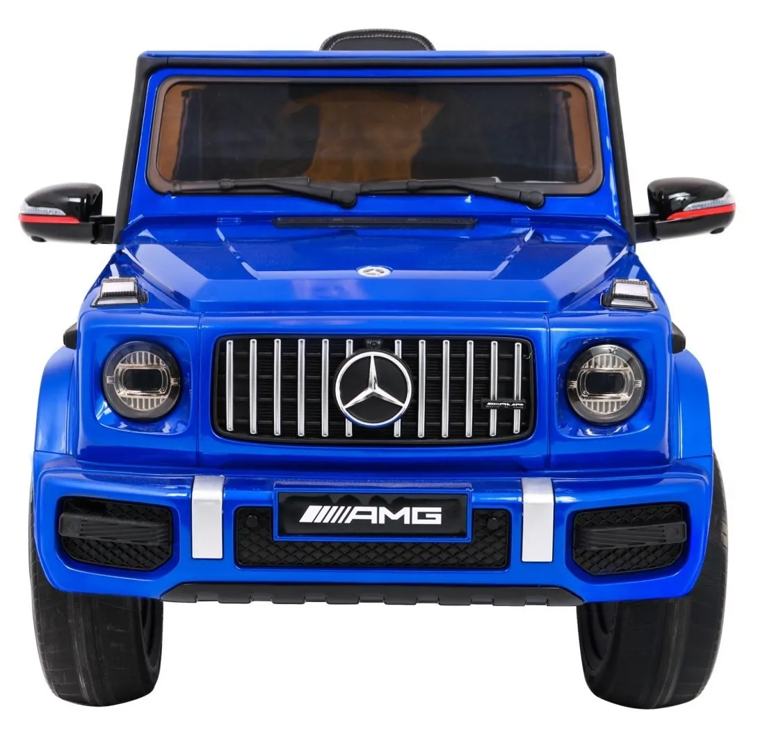 licencirani auto na akumultor mercedes g63 - plavi/lakirani - slika 3
