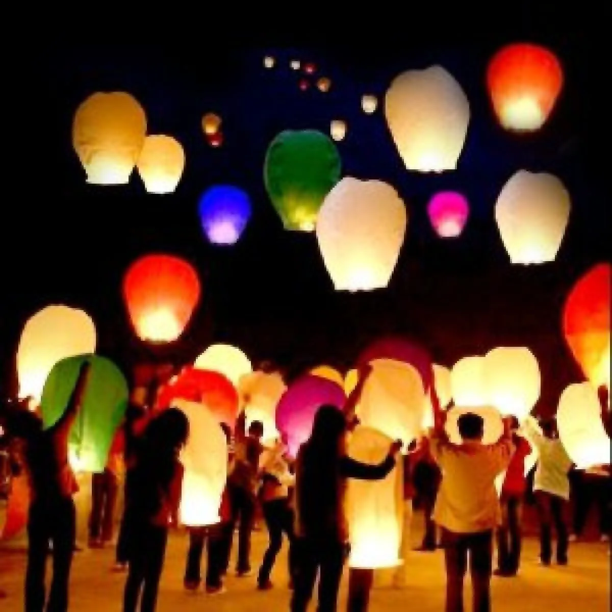 (pak 5kom) japanski wish baloni! lampion želja - slika 11