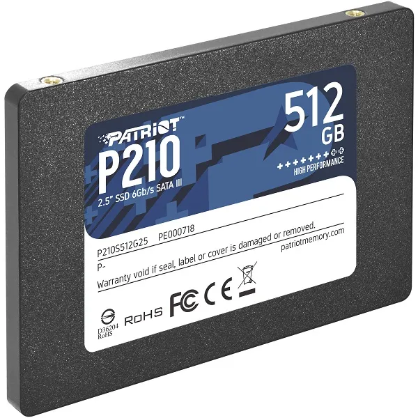 SSD 2.5" SATA-3 512GB PATRIOT P210 R520/W430 7mm - Karlovac