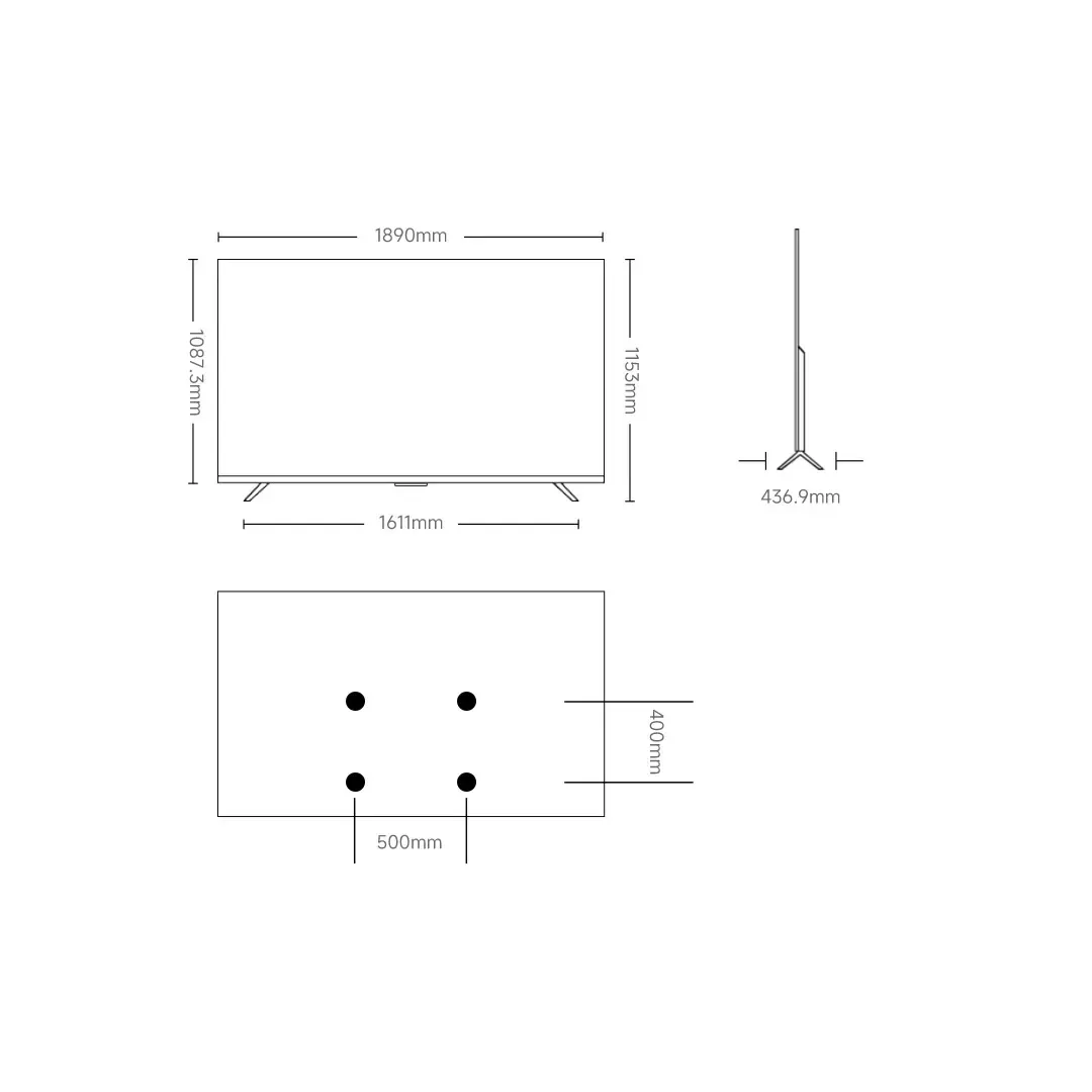 tv xiaomi 85" max 85 2025, crni - slika 5
