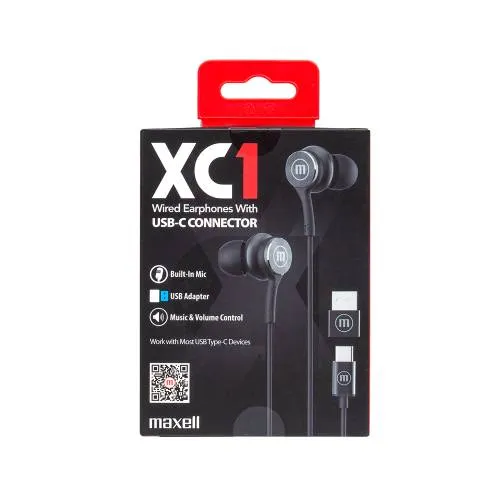 Maxell XC1 USB-C slušalice, crne - Karlovac