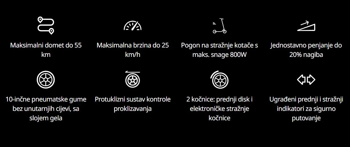 romobil električni segway kickscooter f2 plus e - slika 2