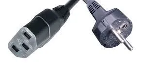 hpe ap dod aruba 250v/10a 1.8m c13 to cee7/7 power cord - slika 2