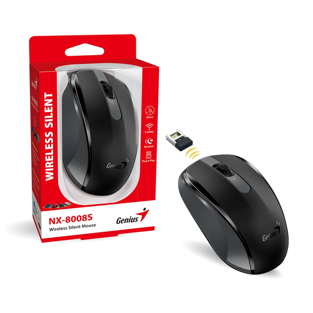 Miš GENIUS NX-8008S Wireless Silent - crni - Karlovac