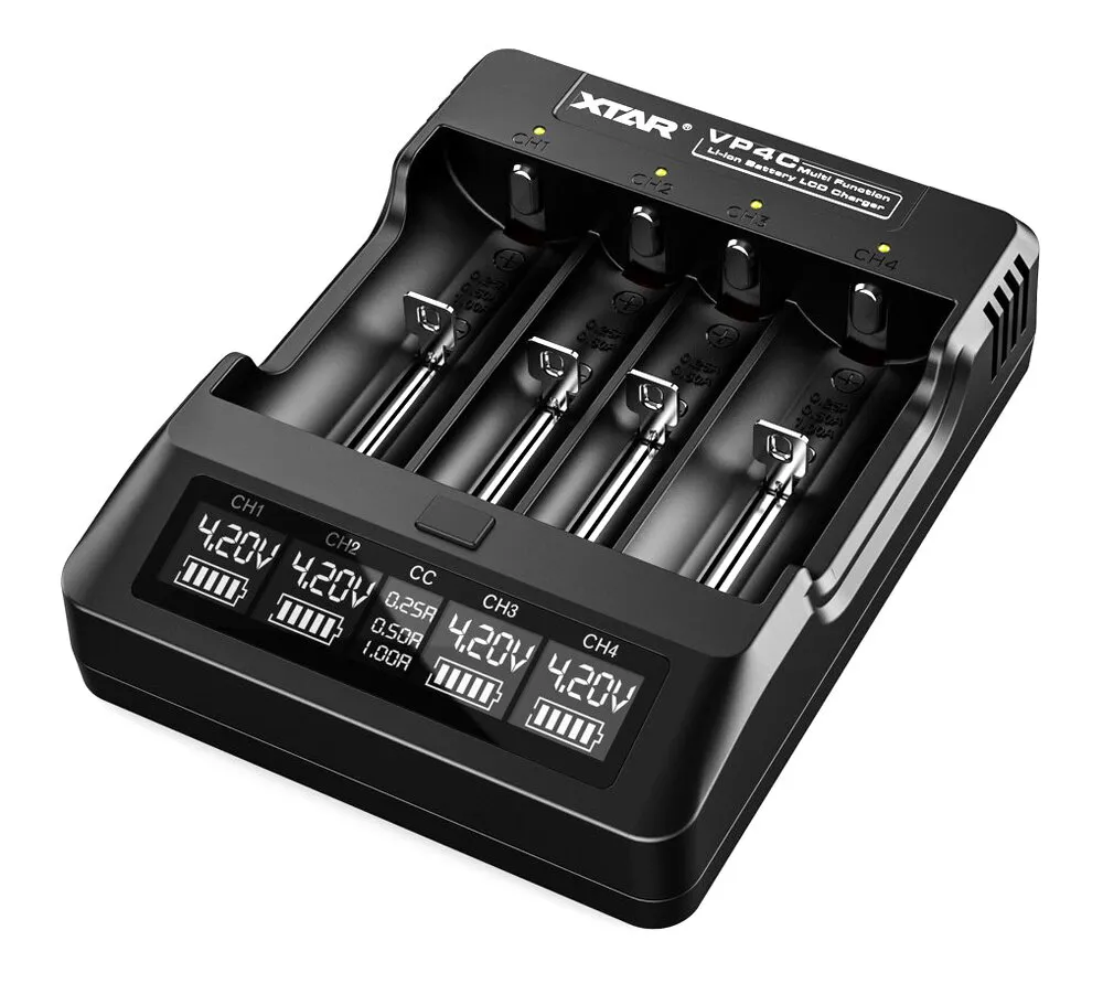 punjač baterija xtar vp4c usb, lcd - slika 3
