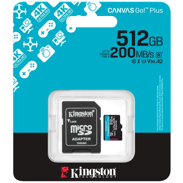 mem sd micro 512gb canvas go! plus + adp sdcg4/512gb - slika 2