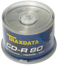 cd-r medij traxdata 700mb 52x speed spindle 50/1 - slika 3