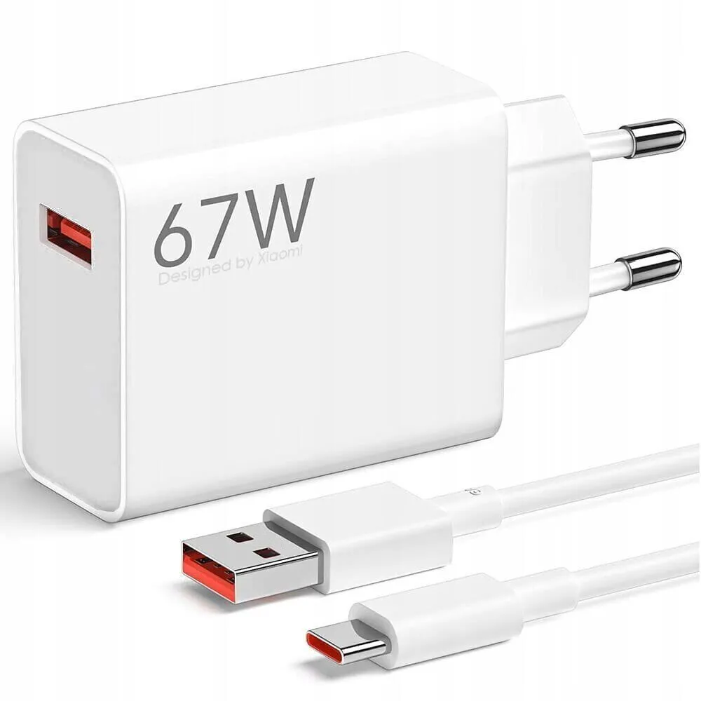Adapter za napajanje XIAOMI Mi - kućni punjač + kabel USB-A na USB-C 67W - Karlovac