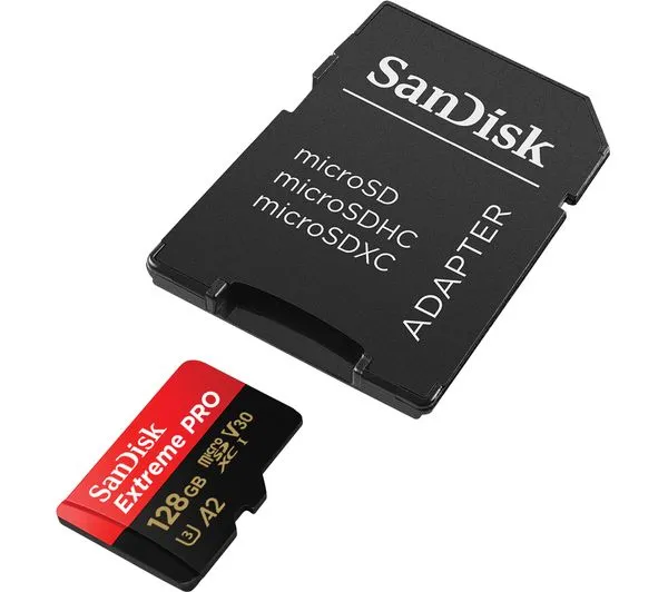 memorijska kartica micro secure digital 128gb sandisk extreme pro + adapter - slika 3