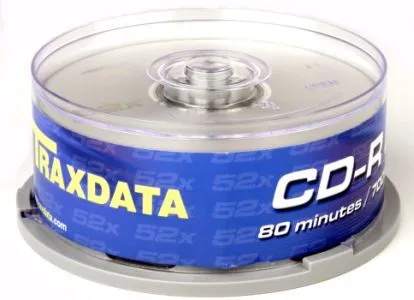 cd-r medij traxdata 700mb 52x speed spindle 25/1 - slika 3