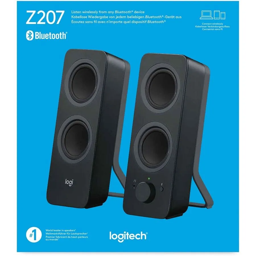 zvučnici logitech z207 bluetooth computer speakers bluetooth - black - slika 5