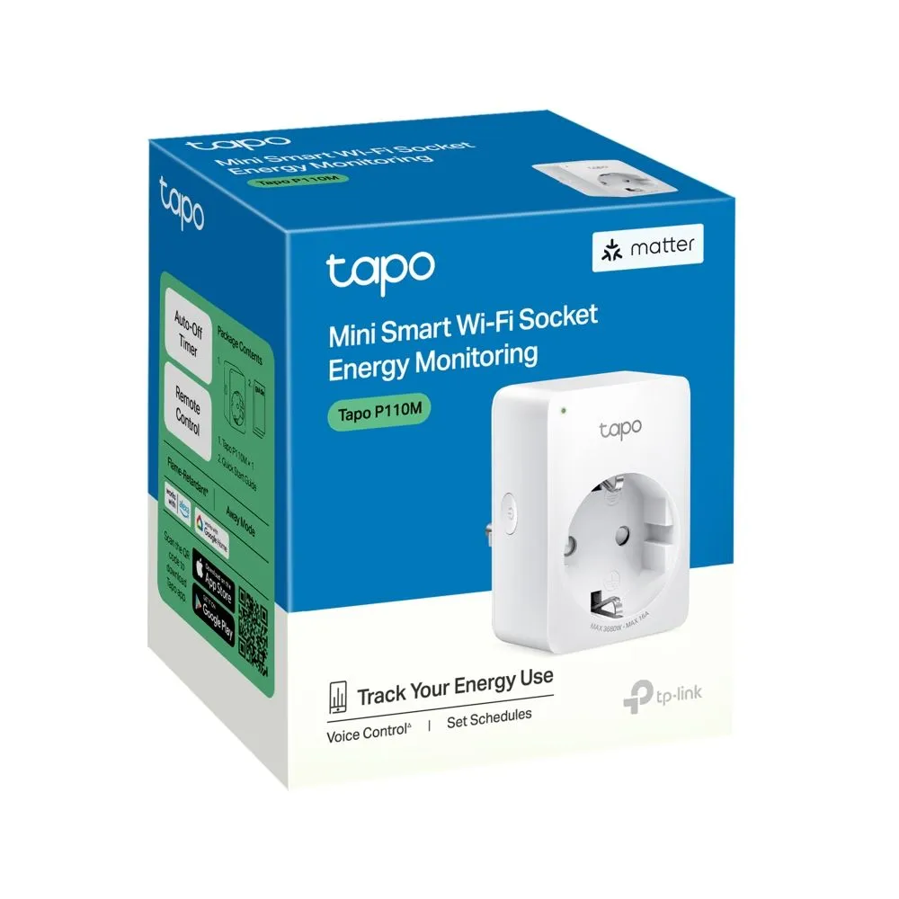 tp-link tapo p110m smart wi-fi, monitror/matter - slika 2
