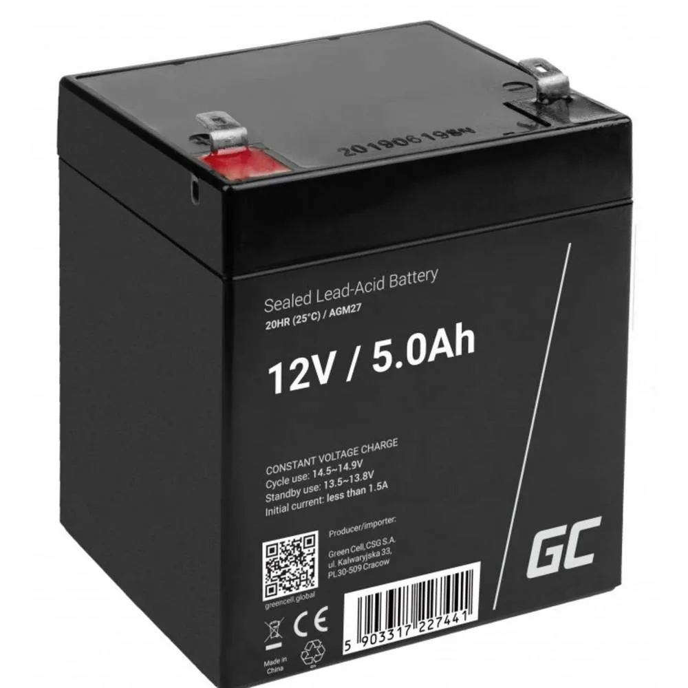 accu bat green cell 12v/5ah, agm27 - slika 2