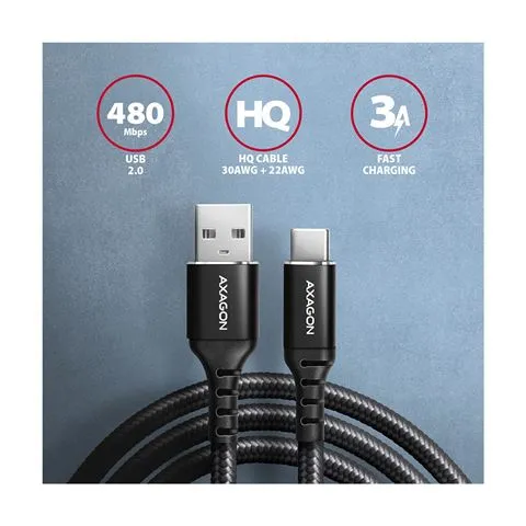 cc usb cm 2.0 <> usb am, 1,0 m, crna, hq, bucm-am10ab, axa - slika 2