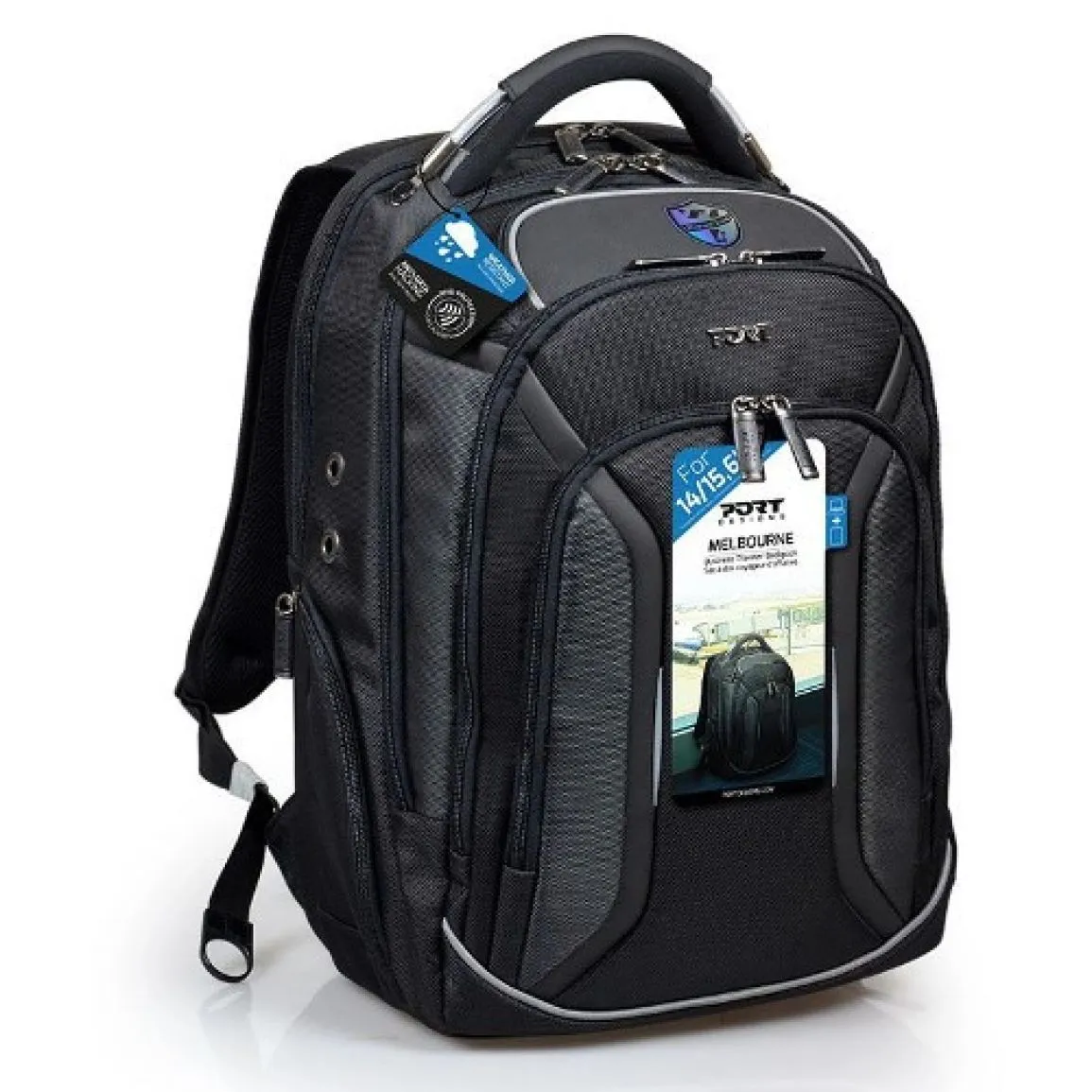 torba port za notebook 15.6" melbourne black - ruksak - slika 2