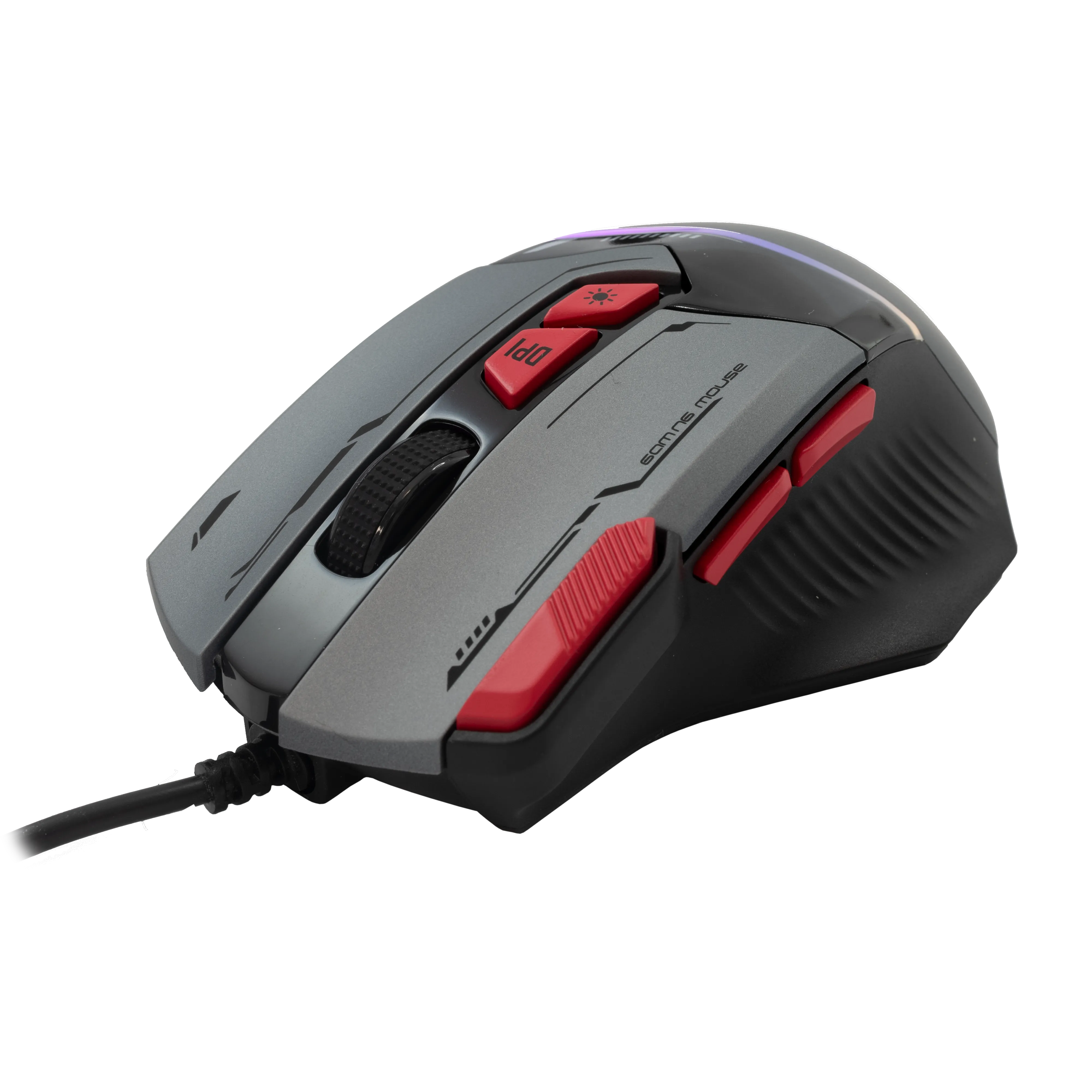 miš baracuda bgm-047 manta sivi / 12.800 dpi - slika 10