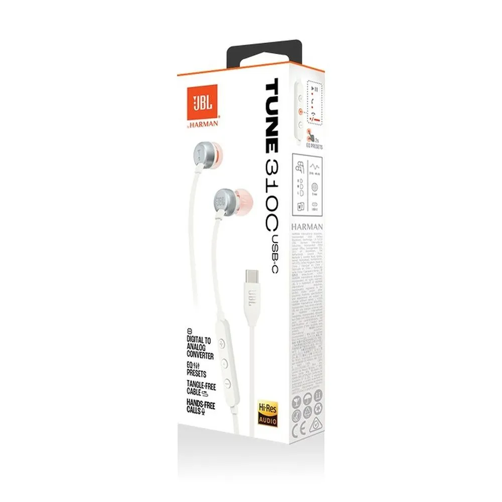 Slušalice+mikrofon JBL Tune 310c USB-C white - Karlovac