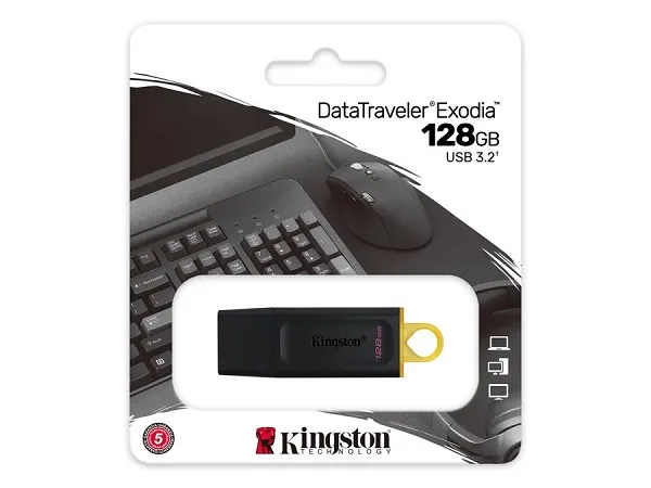 usb 3.2 flash drive 128gb kingston datatraveler exodia - slika 2