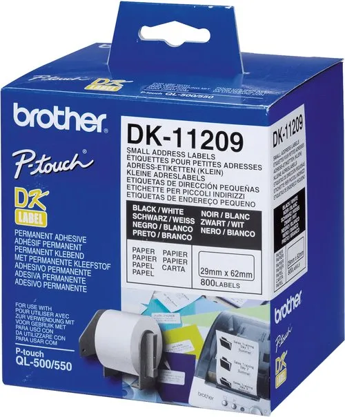 Ribbon BROTHER DK11209 male adresne naljepnice 29x62mm 800 kom - Karlovac