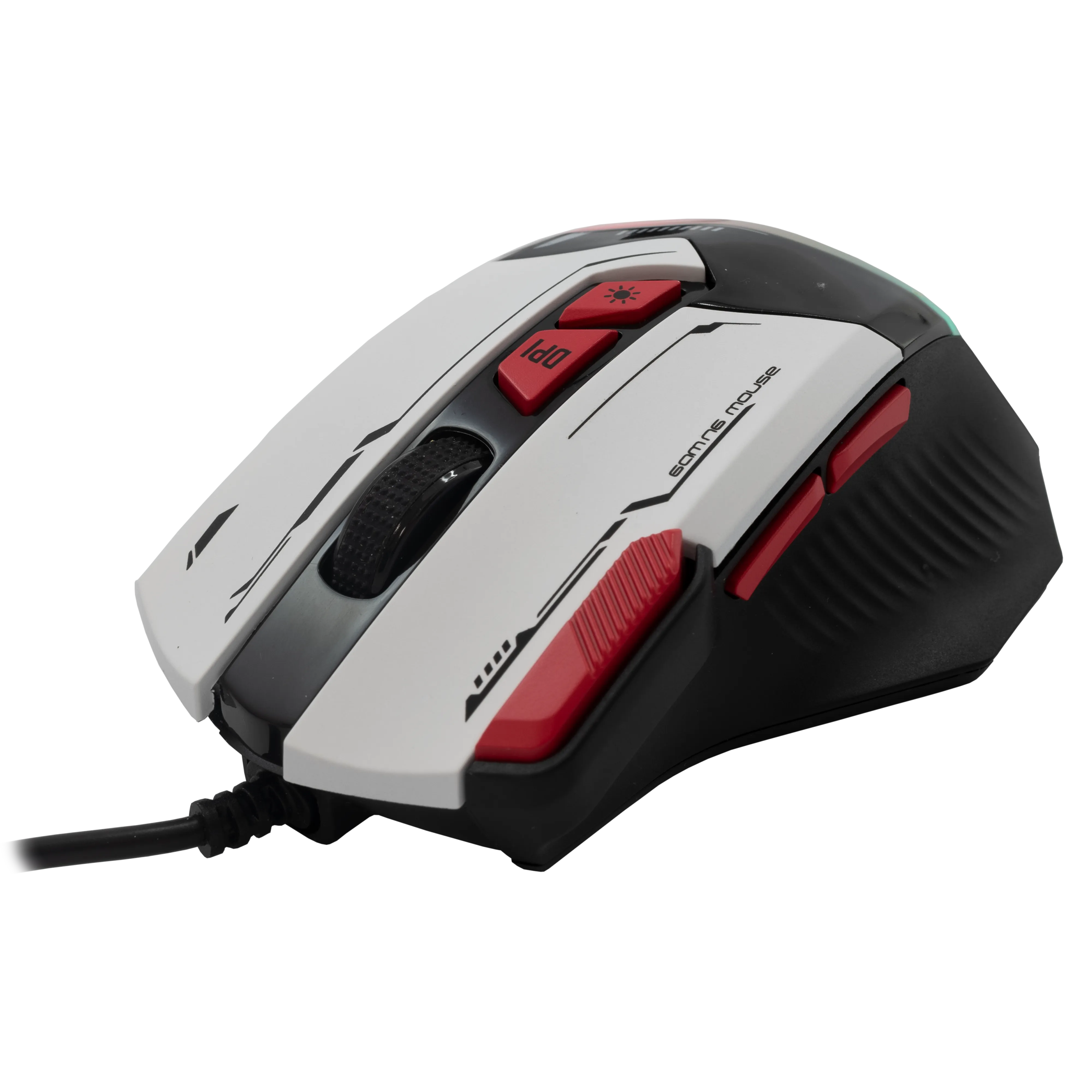 miš baracuda bgm-047 manta bijeli / 12.800 dpi - slika 4