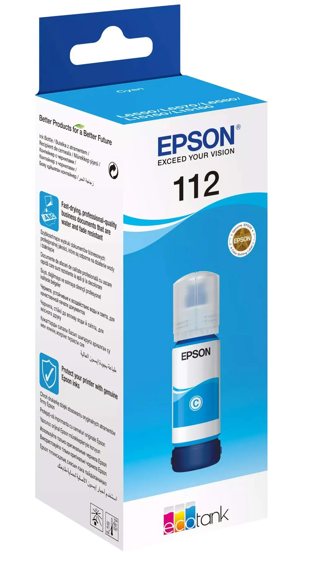 tinta epson ecotank 112 cyan - slika 3