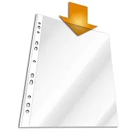 fascikl uložni pvc a4 75mic q-connect 100/1 sjajni antistatik - slika 2