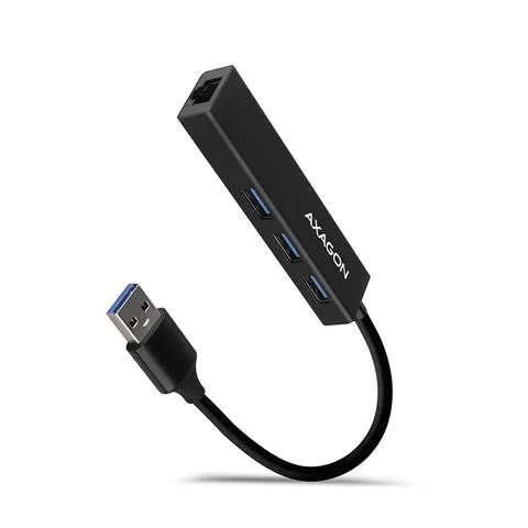 usb hub axagon hma-cr3a 3x usb-a + gigabit lan, 20cm - slika 2