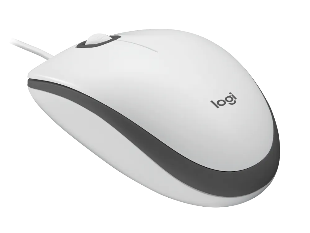 miš žični logitech m100 white - slika 2