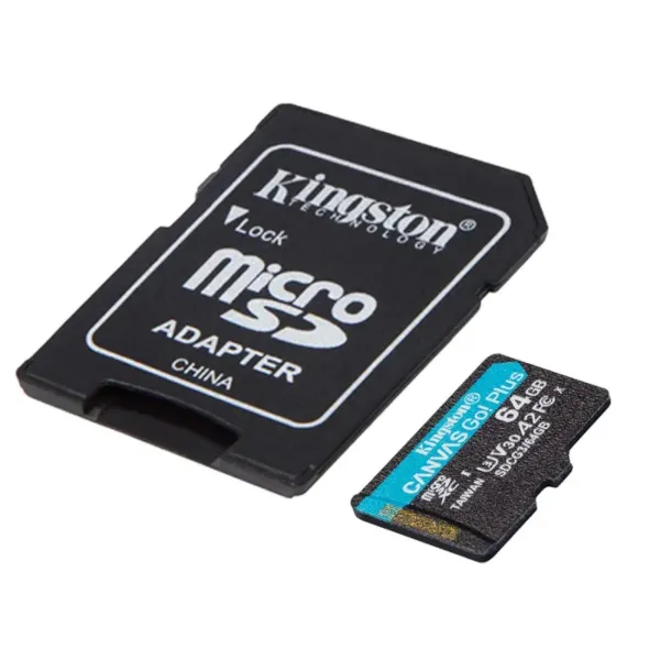 mem sd micro 64gb kingston canvas select plus + adapter sdcs3/64gb - slika 2