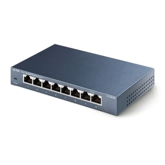 Mrežni switch 10/100/1000Mbps 8 portni TP-LINK TL-SG108 RJ45 metalno kućište - Karlovac