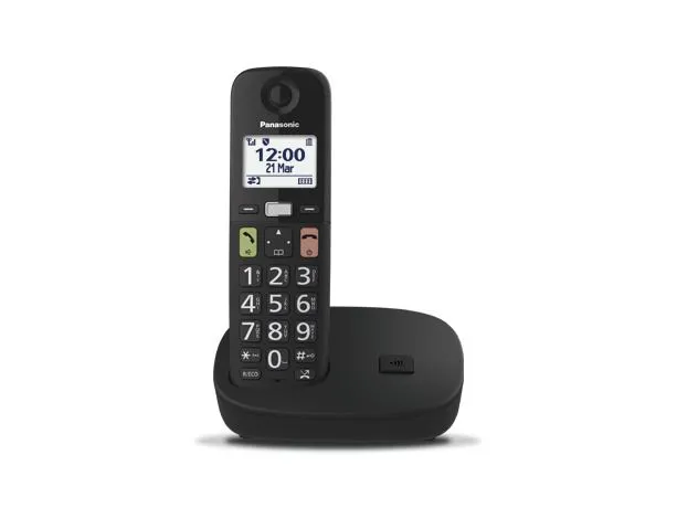panasonic telefon bežični kx-tgu110fx crni - slika 2