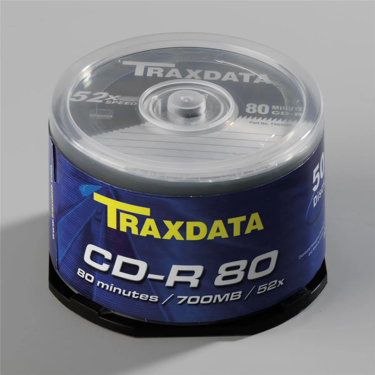 cd-r medij traxdata 700mb 52x speed spindle 50/1 - slika 4