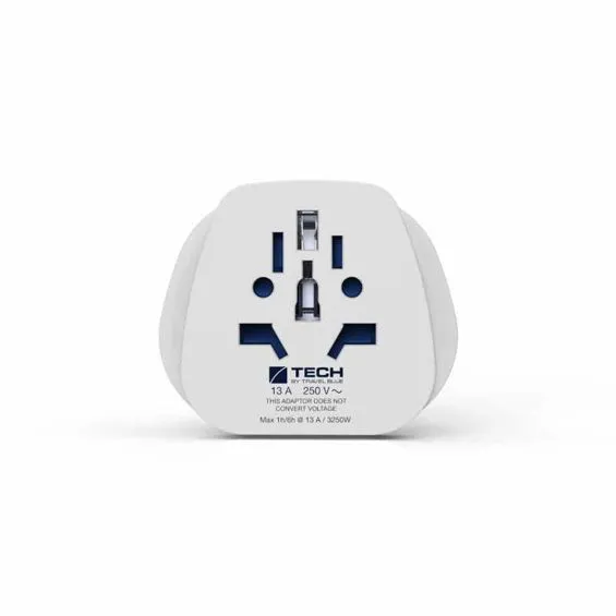 adapter putni travel blue, world to europe 914, bijeli - slika 3