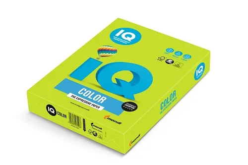 Papir fotokopirni color A4 80gr Mondi IQ intensive LG46 500/1 lime green zelen - Karlovac