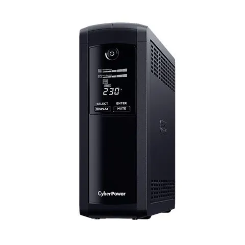 cyberpower 1200va/720w vp1200eilcd, line-int., euro, desktop - slika 2